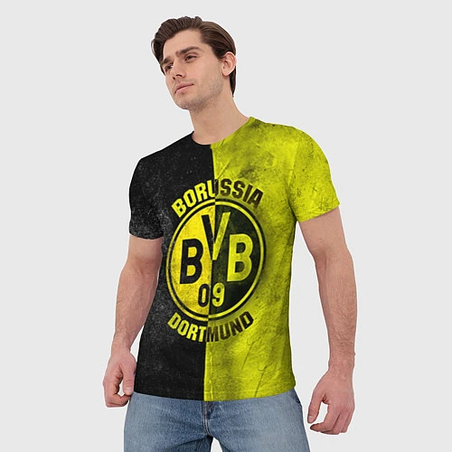 Мужская футболка Borussia Dortmund / 3D-принт – фото 3