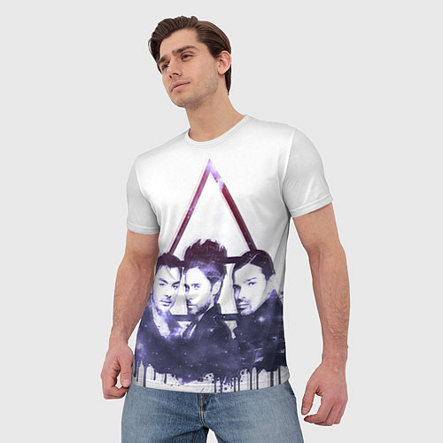 Мужская футболка 30 seconds to mars / 3D-принт – фото 3