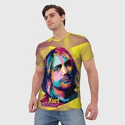 Футболка мужская Kurt Cobain: Abstraction, цвет: 3D-принт — фото 2