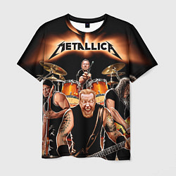 Футболка мужская Metallica Band цвета 3D-принт — фото 1