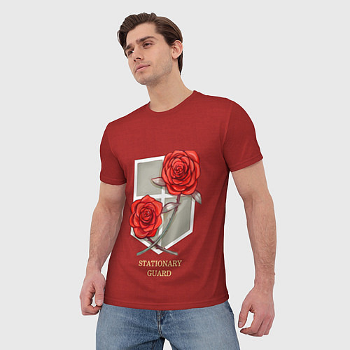 Мужская футболка Стационарная гвардия / 3D-принт – фото 3