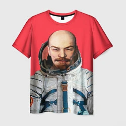 Футболка мужская Ленин космонавт, цвет: 3D-принт