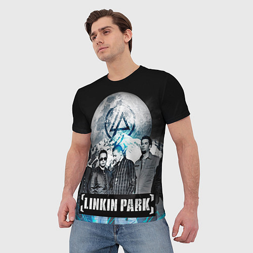 Мужская футболка Linkin Park: Moon / 3D-принт – фото 3