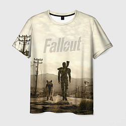 Футболка мужская Fallout City цвета 3D-принт — фото 1