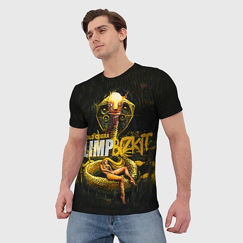 Мужская футболка Gold Cobra: Limp Bizkit / 3D-принт – фото 3