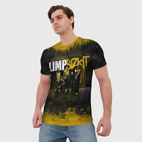 Мужская футболка Limp Bizkit: Gold Street / 3D-принт – фото 3