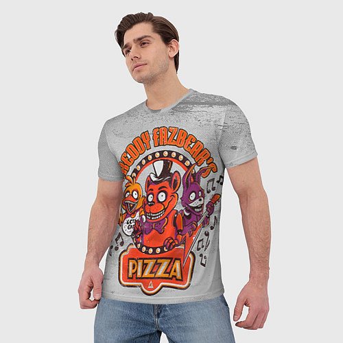 Мужская футболка Freddy Pizza / 3D-принт – фото 3