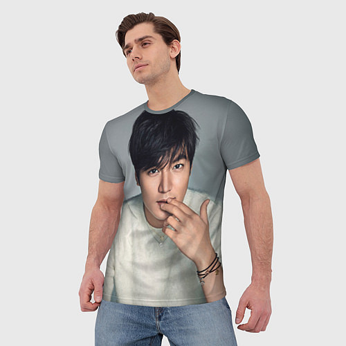 Мужская футболка Lee Min Ho / 3D-принт – фото 3