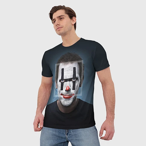 Мужская футболка Clown House MD / 3D-принт – фото 3