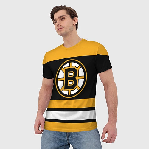 Мужская футболка Boston Bruins / 3D-принт – фото 3