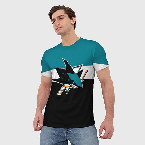 Мужская футболка San Jose Sharks / 3D-принт – фото 3