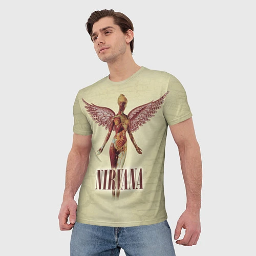 Мужская футболка Nirvana Angel / 3D-принт – фото 3