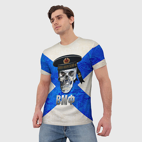 Мужская футболка ВМФ / 3D-принт – фото 3