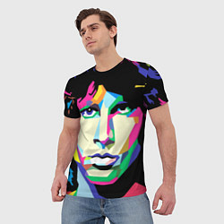 Футболка мужская Jim morrison, цвет: 3D-принт — фото 2