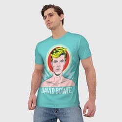 Футболка мужская David Bowie: pop-art, цвет: 3D-принт — фото 2