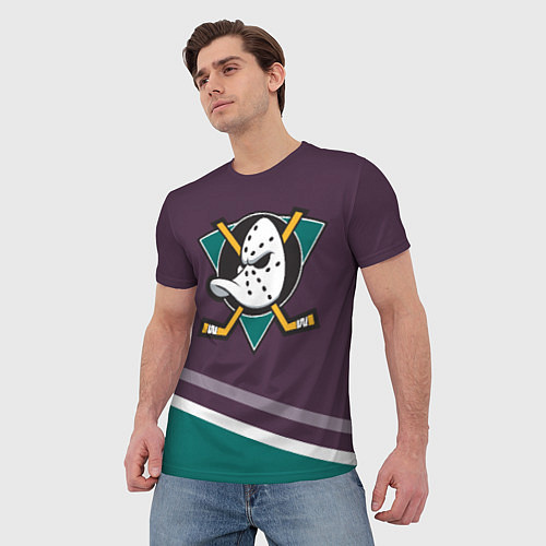 Мужская футболка Anaheim Ducks Selanne / 3D-принт – фото 3