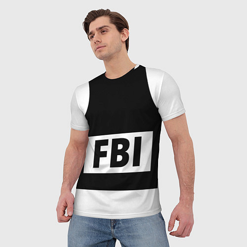 Мужская футболка Бронежилет FBI / 3D-принт – фото 3