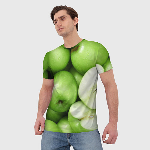 Мужская футболка Яблочная / 3D-принт – фото 3