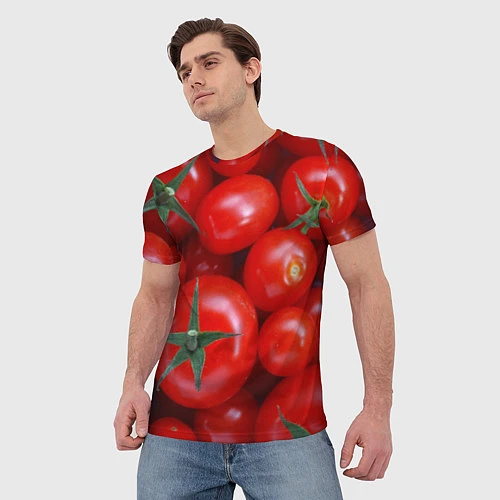 Мужская футболка Томатная / 3D-принт – фото 3