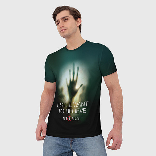 Мужская футболка X-files: Alien hand / 3D-принт – фото 3