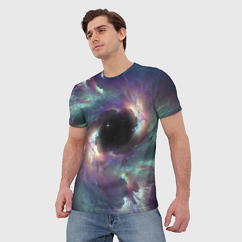 Мужская футболка Star light space / 3D-принт – фото 3