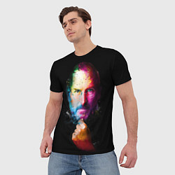 Футболка мужская Стив Джобс, цвет: 3D-принт — фото 2