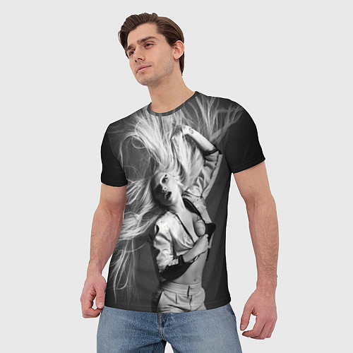 Мужская футболка Lady Gaga / 3D-принт – фото 3