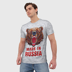 Футболка мужская Bear: Made in Russia, цвет: 3D-принт — фото 2