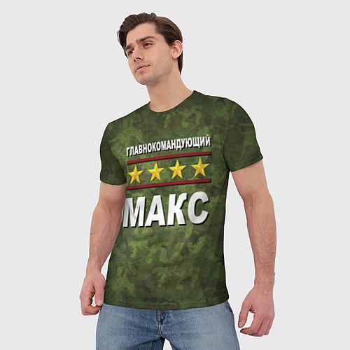 Мужская футболка Главнокомандующий Макс / 3D-принт – фото 3