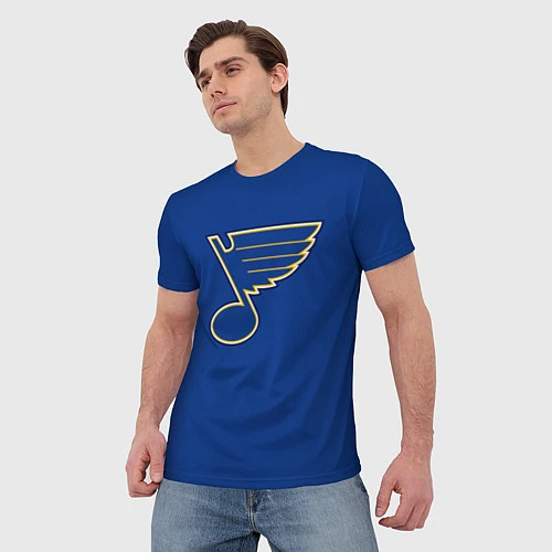 Мужская футболка St Louis Blues: Tarasenko 91 / 3D-принт – фото 3