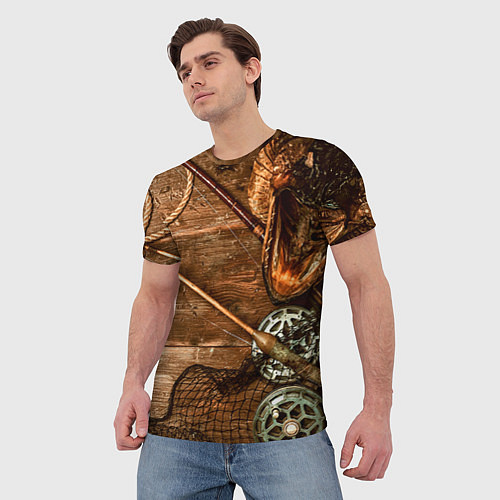 Мужская футболка Рыбацкий стол / 3D-принт – фото 3