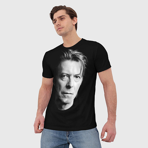 Мужская футболка David Bowie: Black Face / 3D-принт – фото 3