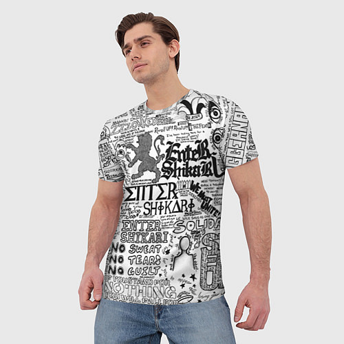 Мужская футболка Enter Shikari: Words / 3D-принт – фото 3