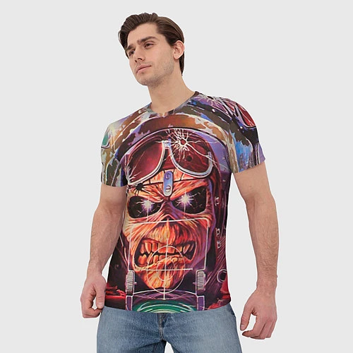Мужская футболка Iron Maiden: Dead Rider / 3D-принт – фото 3