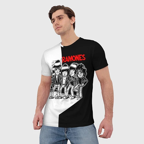 Мужская футболка Ramones Boys / 3D-принт – фото 3
