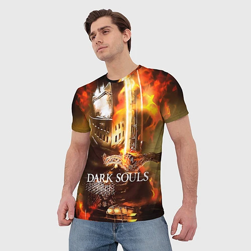 Мужская футболка Dark Souls War / 3D-принт – фото 3