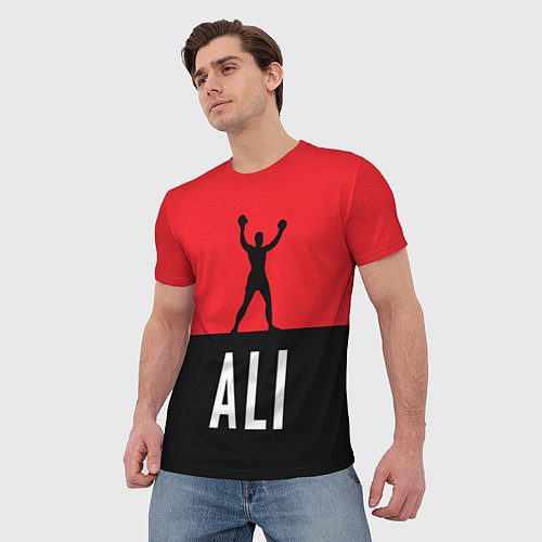 Мужская футболка Ali Boxing / 3D-принт – фото 3