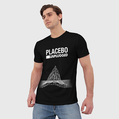 Мужская футболка Placebo: Unplugged / 3D-принт – фото 3
