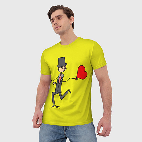 Мужская футболка Навстречу любви / 3D-принт – фото 3
