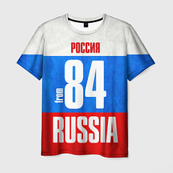 Футболка мужская Russia: from 84, цвет: 3D-принт