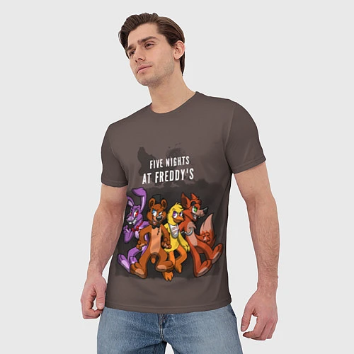 Мужская футболка Five Nights At Freddy's / 3D-принт – фото 3