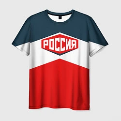 Футболка мужская Россия СССР, цвет: 3D-принт