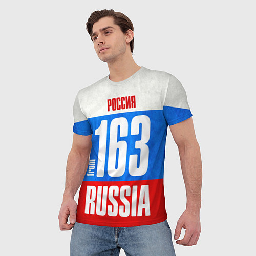 Мужская футболка Russia: from 163 / 3D-принт – фото 3