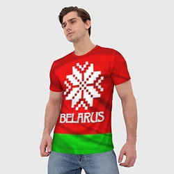 Футболка мужская Belarus, цвет: 3D-принт — фото 2