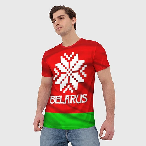 Мужская футболка Belarus / 3D-принт – фото 3