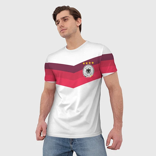 Мужская футболка Сборная Германии по футболу / 3D-принт – фото 3