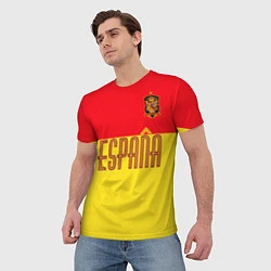 Футболка мужская Сборная Испании: Евро 2016, цвет: 3D-принт — фото 2