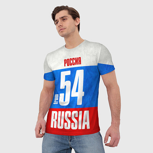 Мужская футболка Russia: from 54 / 3D-принт – фото 3