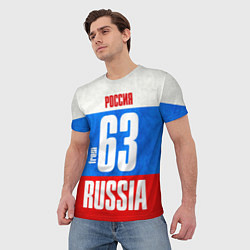 Футболка мужская Russia: from 63, цвет: 3D-принт — фото 2