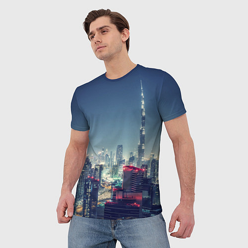 Мужская футболка Дубай / 3D-принт – фото 3